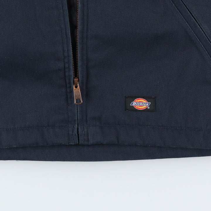Dickies padded work jacket, men's size S polyester navy blue type Vintage Second Hand