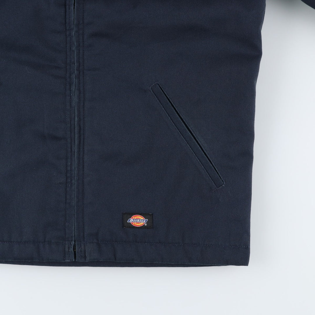 Dickies padded work jacket, men's size S polyester navy blue type Vintage Second Hand