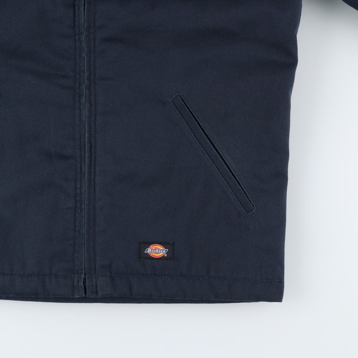 Dickies padded work jacket, men's size S polyester navy blue type Vintage Second Hand