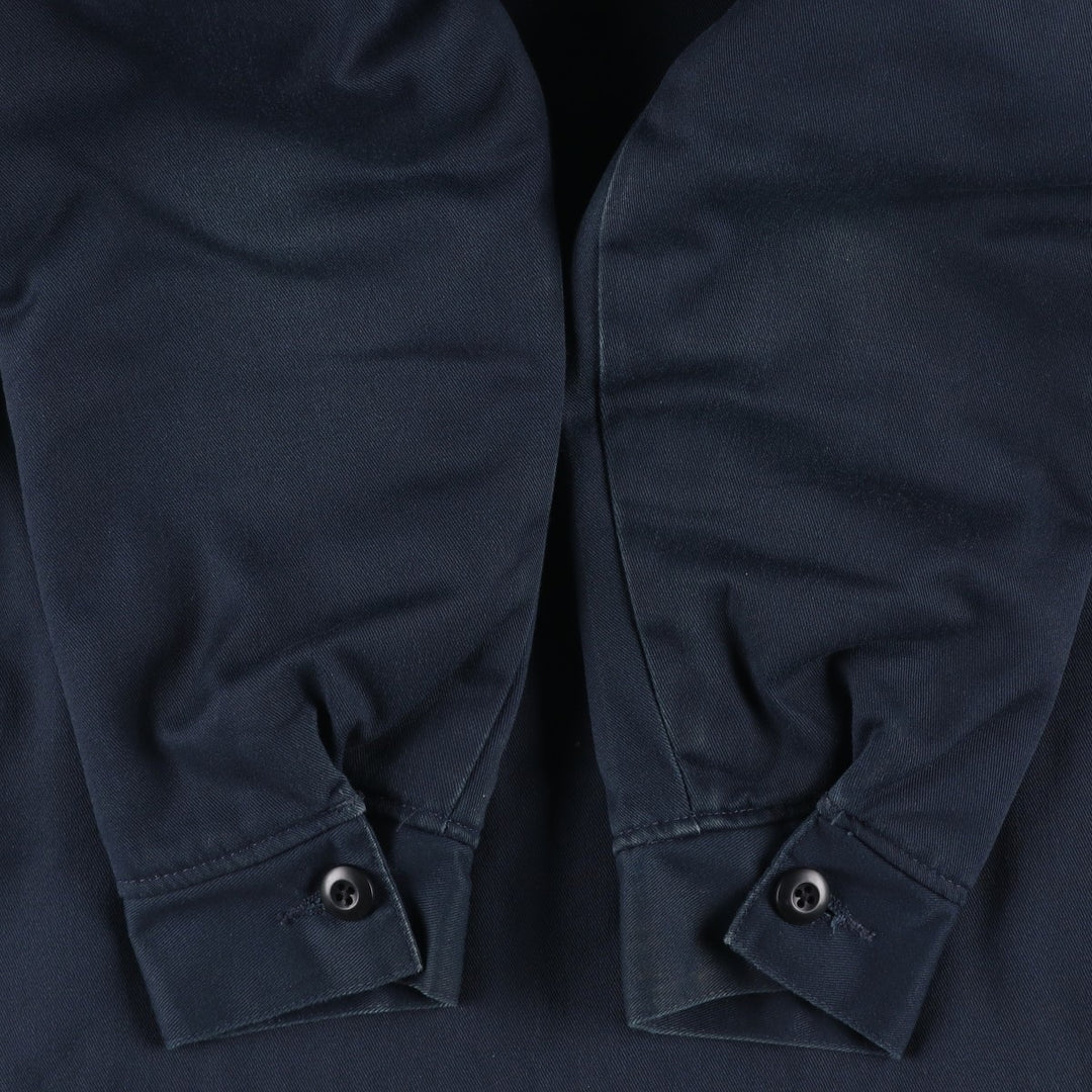 Dickies padded work jacket, men's size S polyester navy blue type Vintage Second Hand