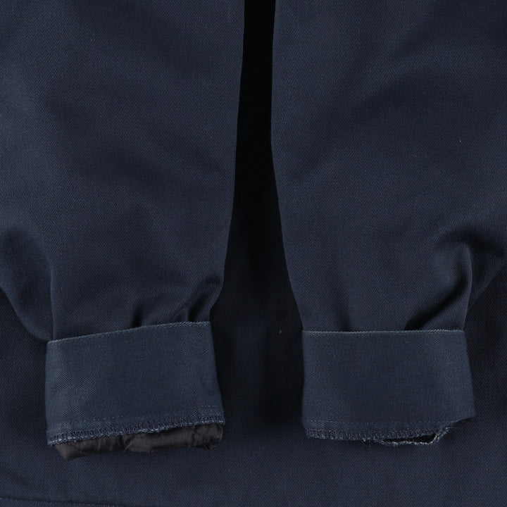 Dickies padded work jacket, men's size S polyester navy blue type Vintage Second Hand