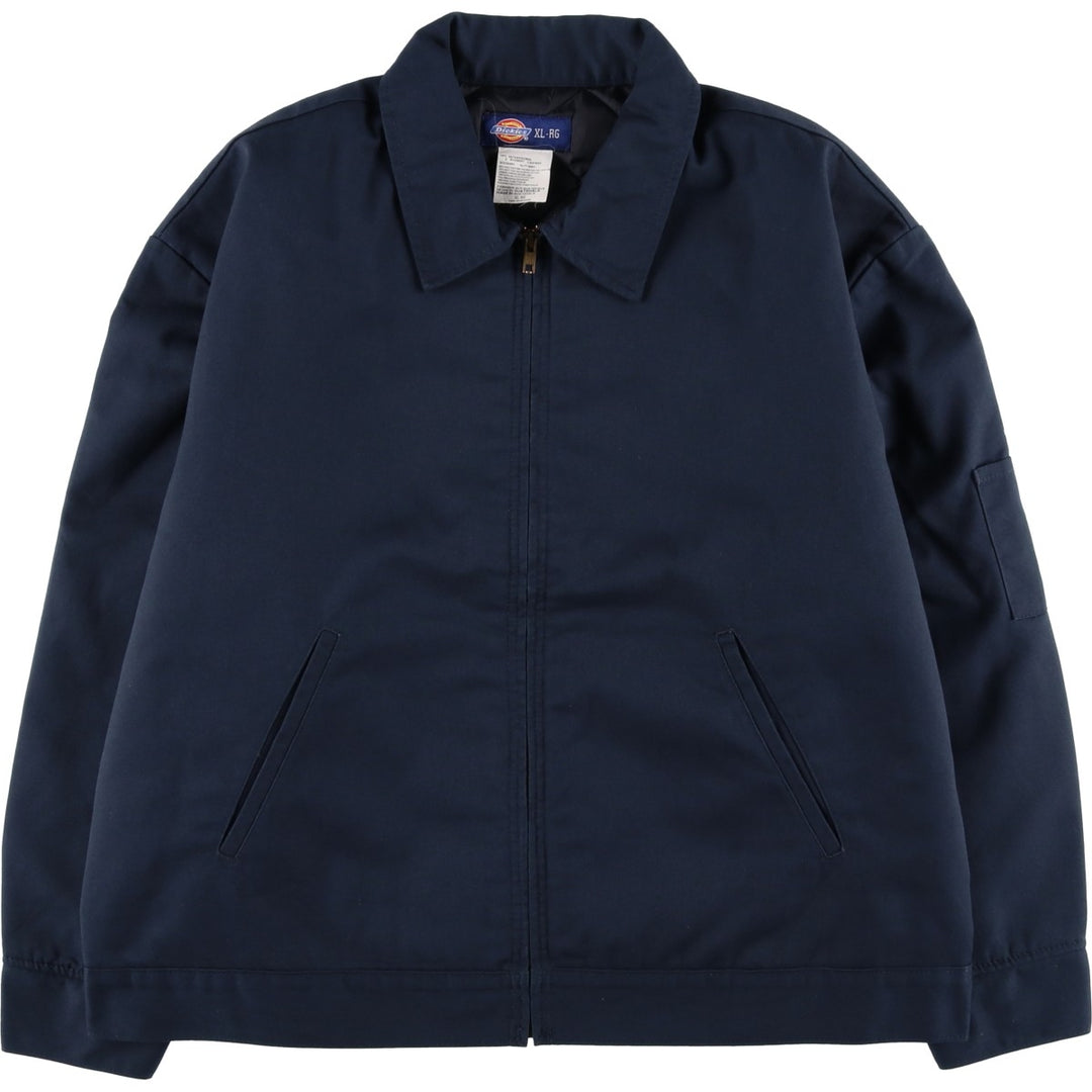 Dickies padded work jacket, men's size XL polyester navy blue type Vintage Second Hand
