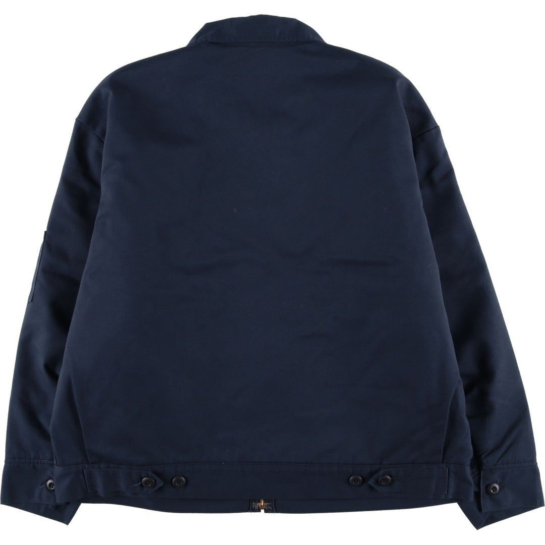 Dickies padded work jacket, men's size XL polyester navy blue type Vintage Second Hand