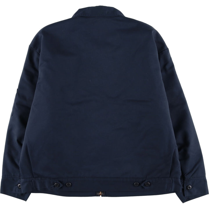Dickies padded work jacket, men's size XL polyester navy blue type Vintage Second Hand