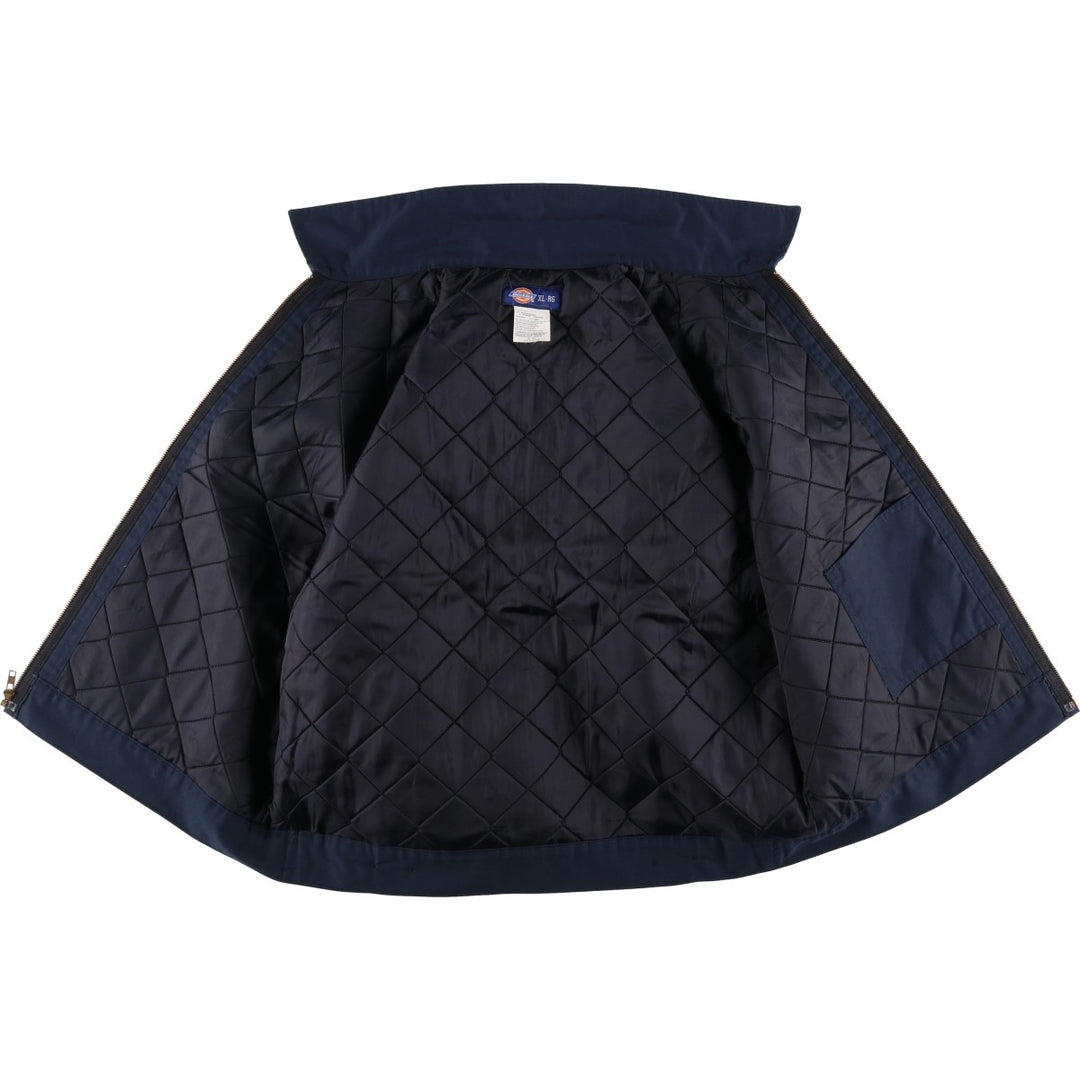 Dickies padded work jacket, men's size XL polyester navy blue type Vintage Second Hand