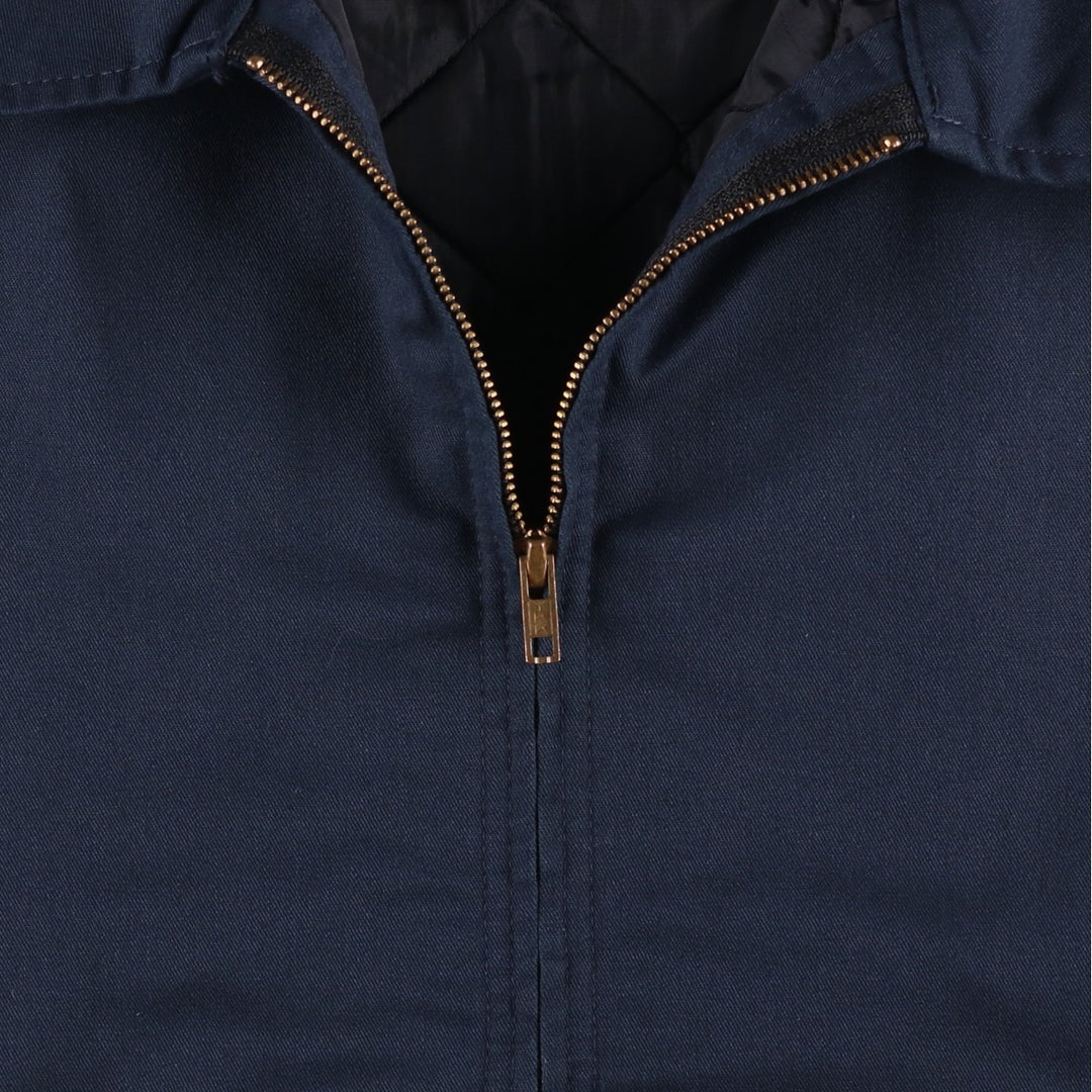 Dickies padded work jacket, men's size XL polyester navy blue type Vintage Second Hand