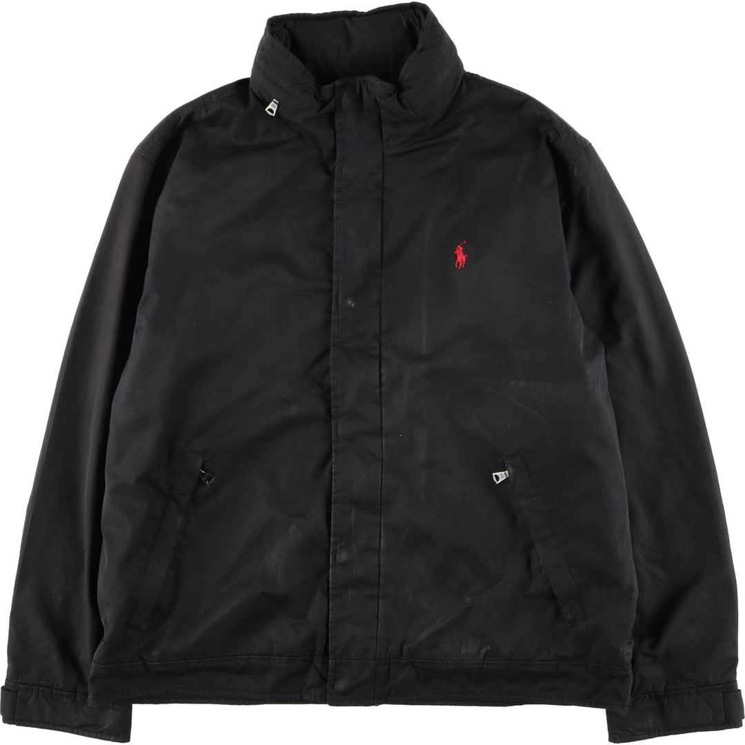 Ralph Lauren POLO by Ralph Lauren padded puffer jacket, men's size L polyester black type Vintage Second Hand