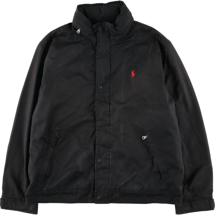 Ralph Lauren POLO by Ralph Lauren padded puffer jacket, men's size L polyester black type Vintage Second Hand