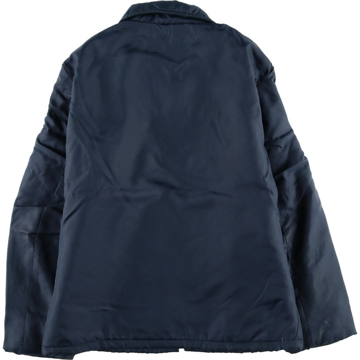 Vintage 1980'S rice SPORTSWEAR padded puffer jacket, made in Canada, size L, men's Nylon navy blue type Vintage Second Hand