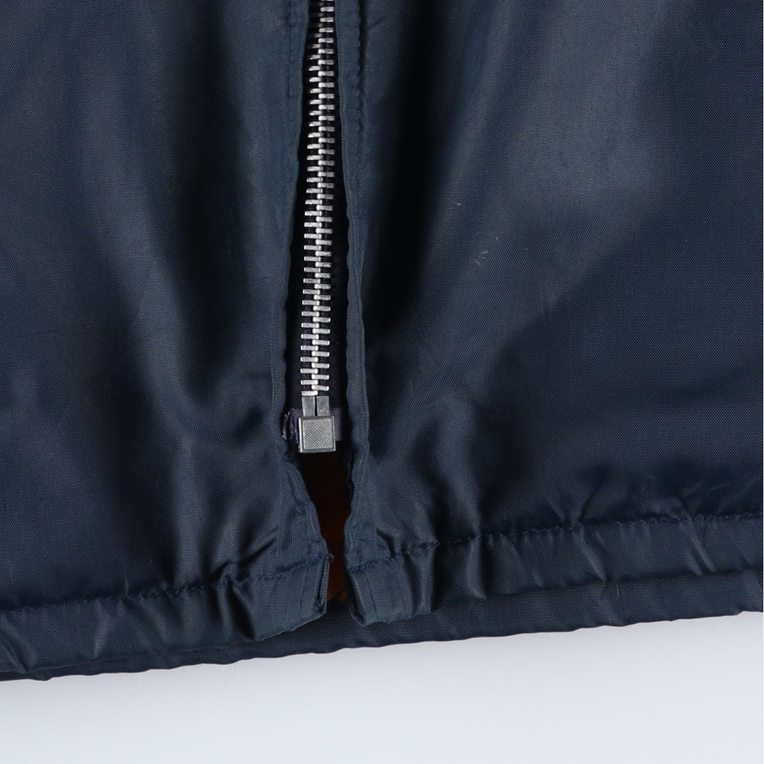 Vintage 1980'S rice SPORTSWEAR padded puffer jacket, made in Canada, size L, men's Nylon navy blue type Vintage Second Hand