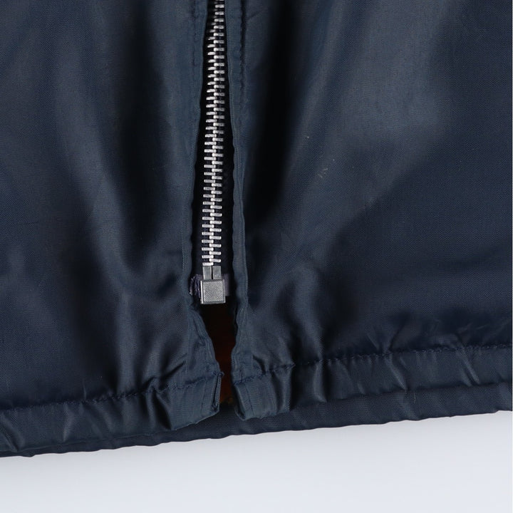 Vintage 1980'S rice SPORTSWEAR padded puffer jacket, made in Canada, size L, men's Nylon navy blue type Vintage Second Hand