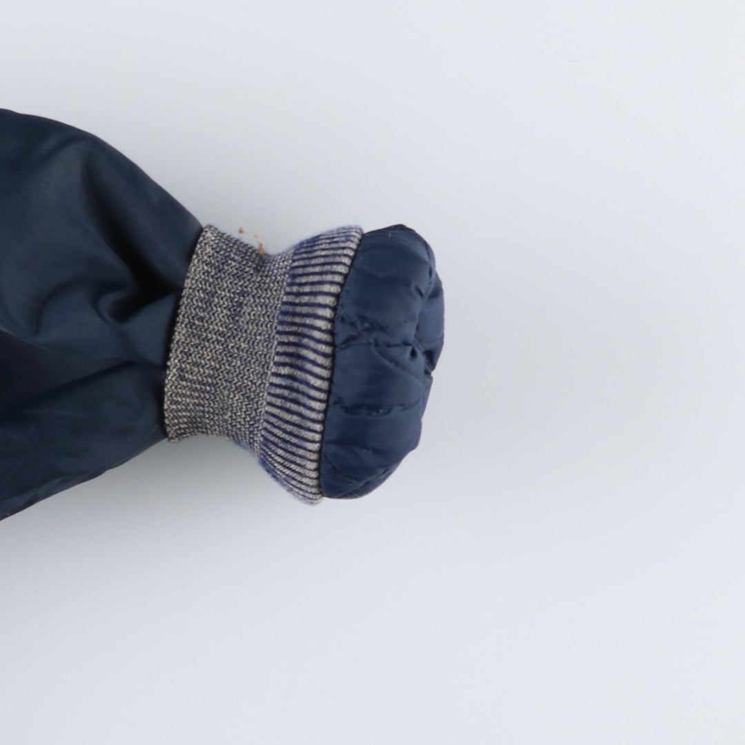 Vintage 1980'S rice SPORTSWEAR padded puffer jacket, made in Canada, size L, men's Nylon navy blue type Vintage Second Hand
