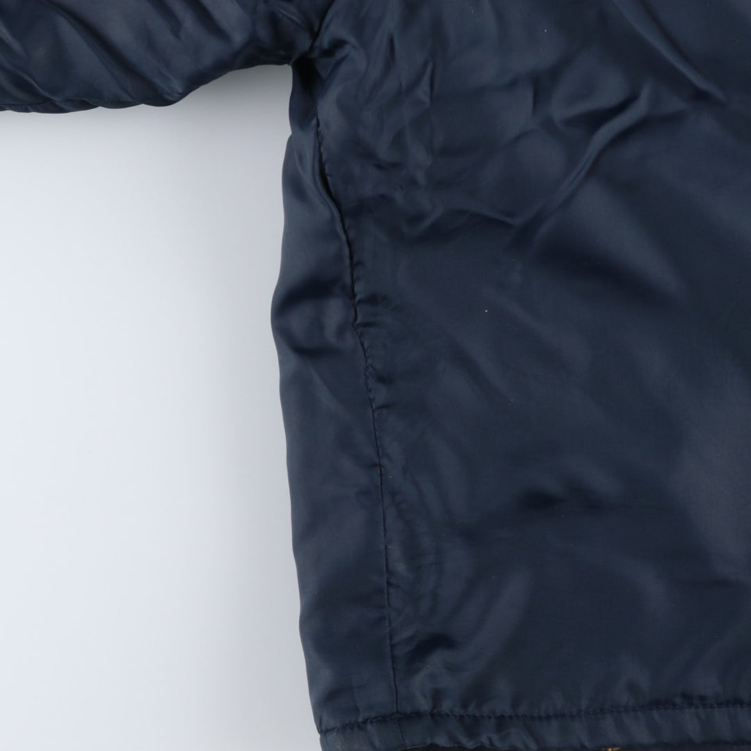 Vintage 1980'S rice SPORTSWEAR padded puffer jacket, made in Canada, size L, men's Nylon navy blue type Vintage Second Hand