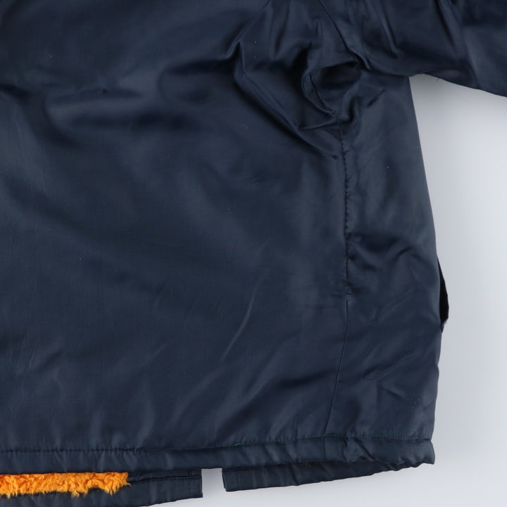 Vintage 1980'S rice SPORTSWEAR padded puffer jacket, made in Canada, size L, men's Nylon navy blue type Vintage Second Hand