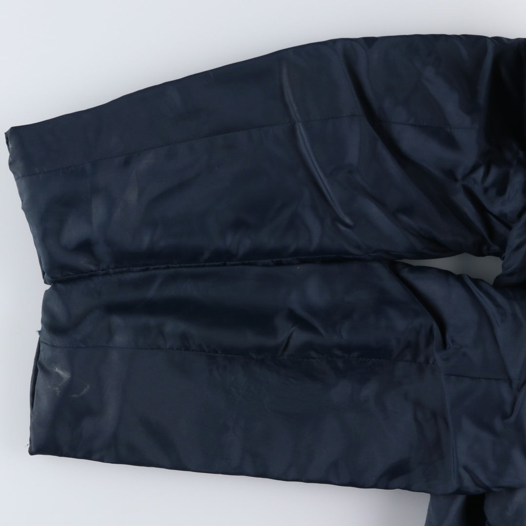 Vintage 1980'S rice SPORTSWEAR padded puffer jacket, made in Canada, size L, men's Nylon navy blue type Vintage Second Hand