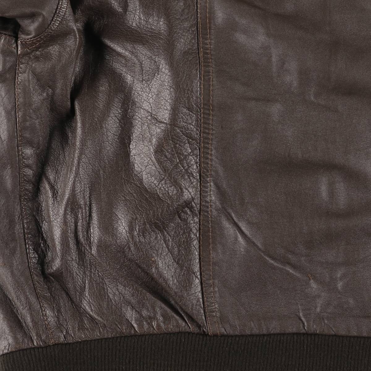 レザーブルゾン イタリア製 メンズS相当 ヴィンテージ genuine leather