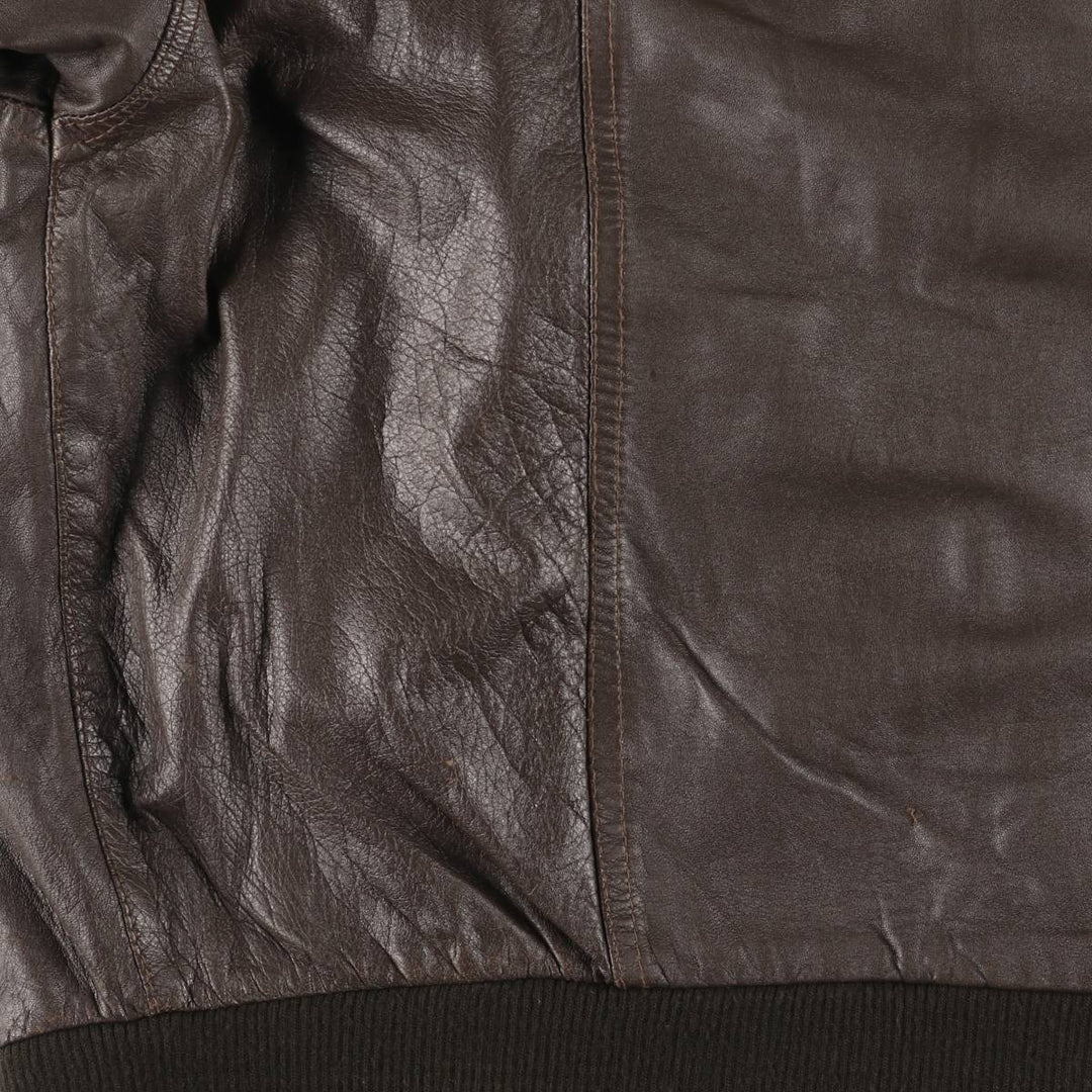 Vintage Italian-made leather jacket, size S, men's size genuine leather brown type Vintage Second Hand