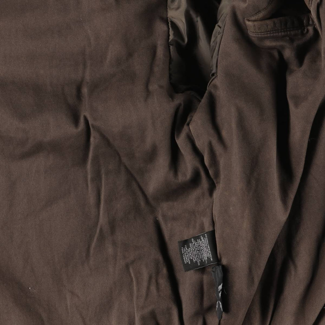 Craft and Barrow CROFT AND BARROW Swing Top Padded Leather Blouson, Men's Size L genuine leather brown type Vintage Second Hand