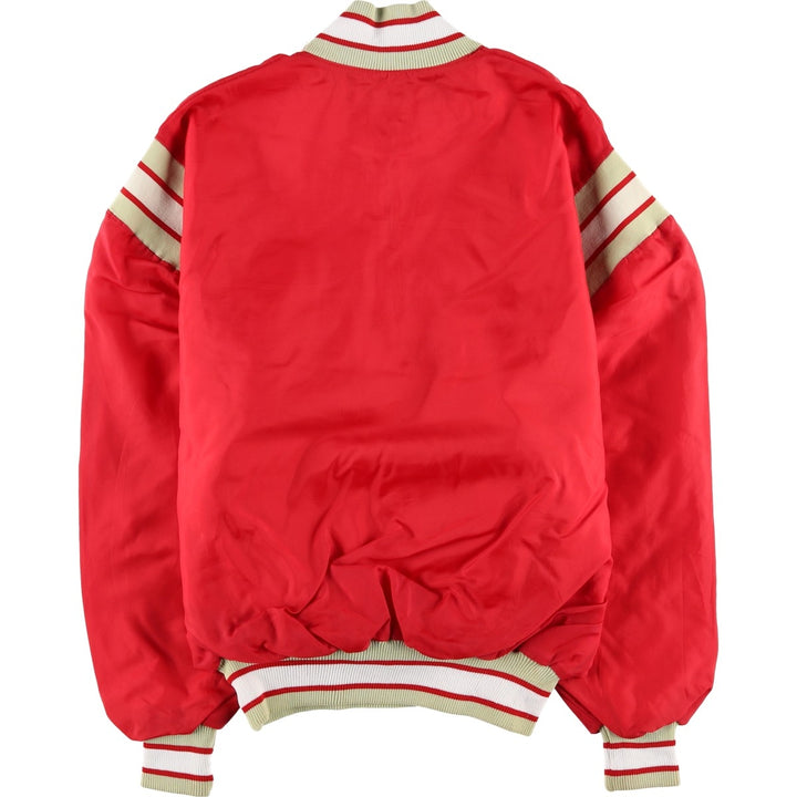 DeLong NFL San Francisco 49ers Half-Zip Warm-Up Pullover, Made in USA, Men's XXL unclear red type Vintage Second Hand
