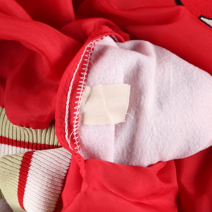 DeLong NFL San Francisco 49ers Half-Zip Warm-Up Pullover, Made in USA, Men's XXL unclear red type Vintage Second Hand