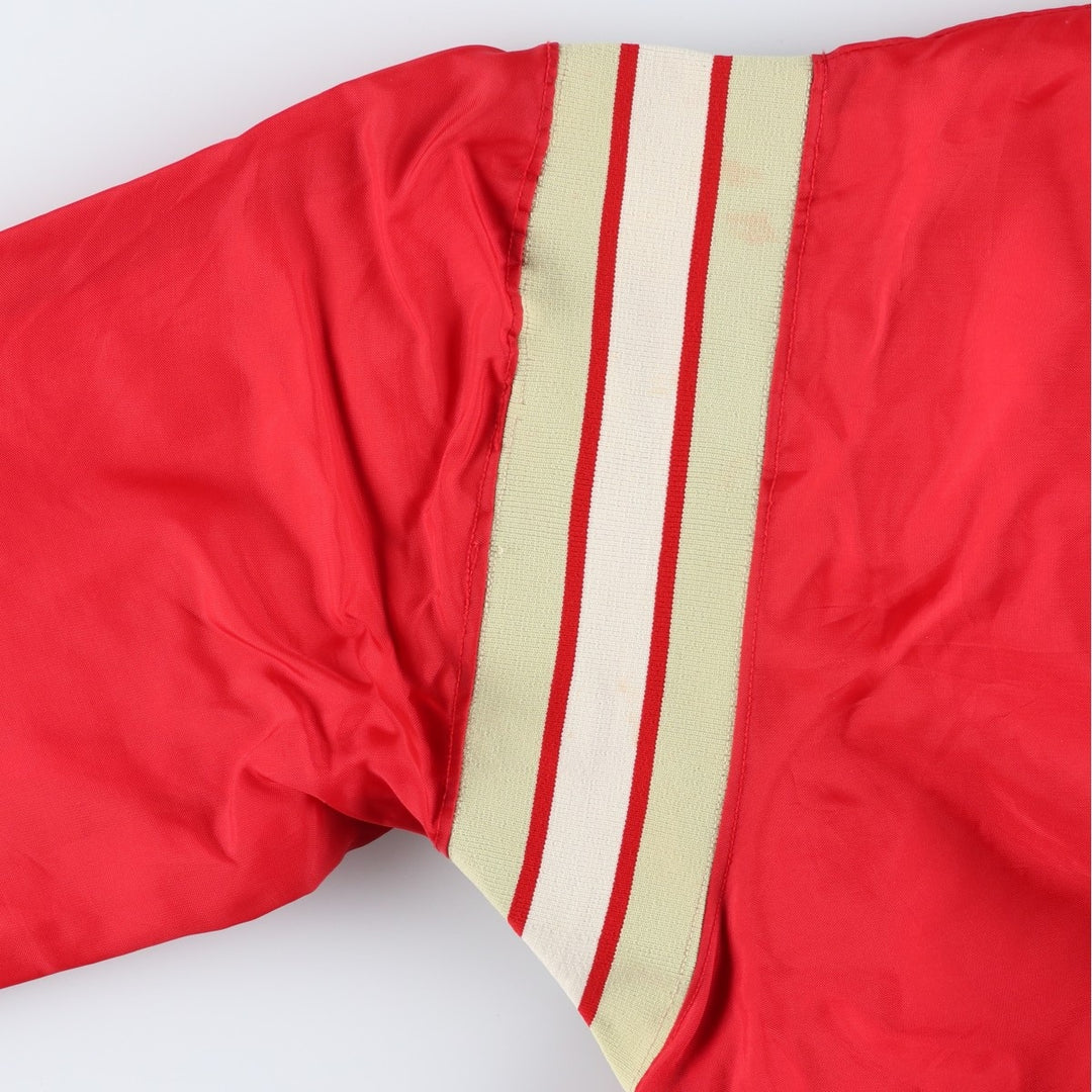 DeLong NFL San Francisco 49ers Half-Zip Warm-Up Pullover, Made in USA, Men's XXL unclear red type Vintage Second Hand