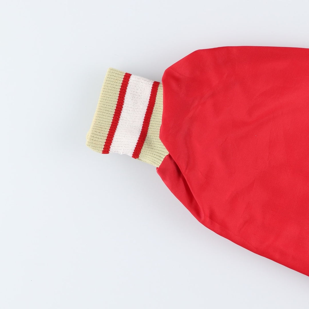 DeLong NFL San Francisco 49ers Half-Zip Warm-Up Pullover, Made in USA, Men's XXL unclear red type Vintage Second Hand