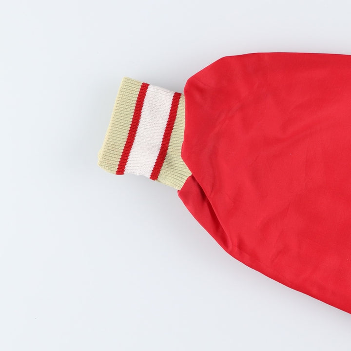 DeLong NFL San Francisco 49ers Half-Zip Warm-Up Pullover, Made in USA, Men's XXL unclear red type Vintage Second Hand