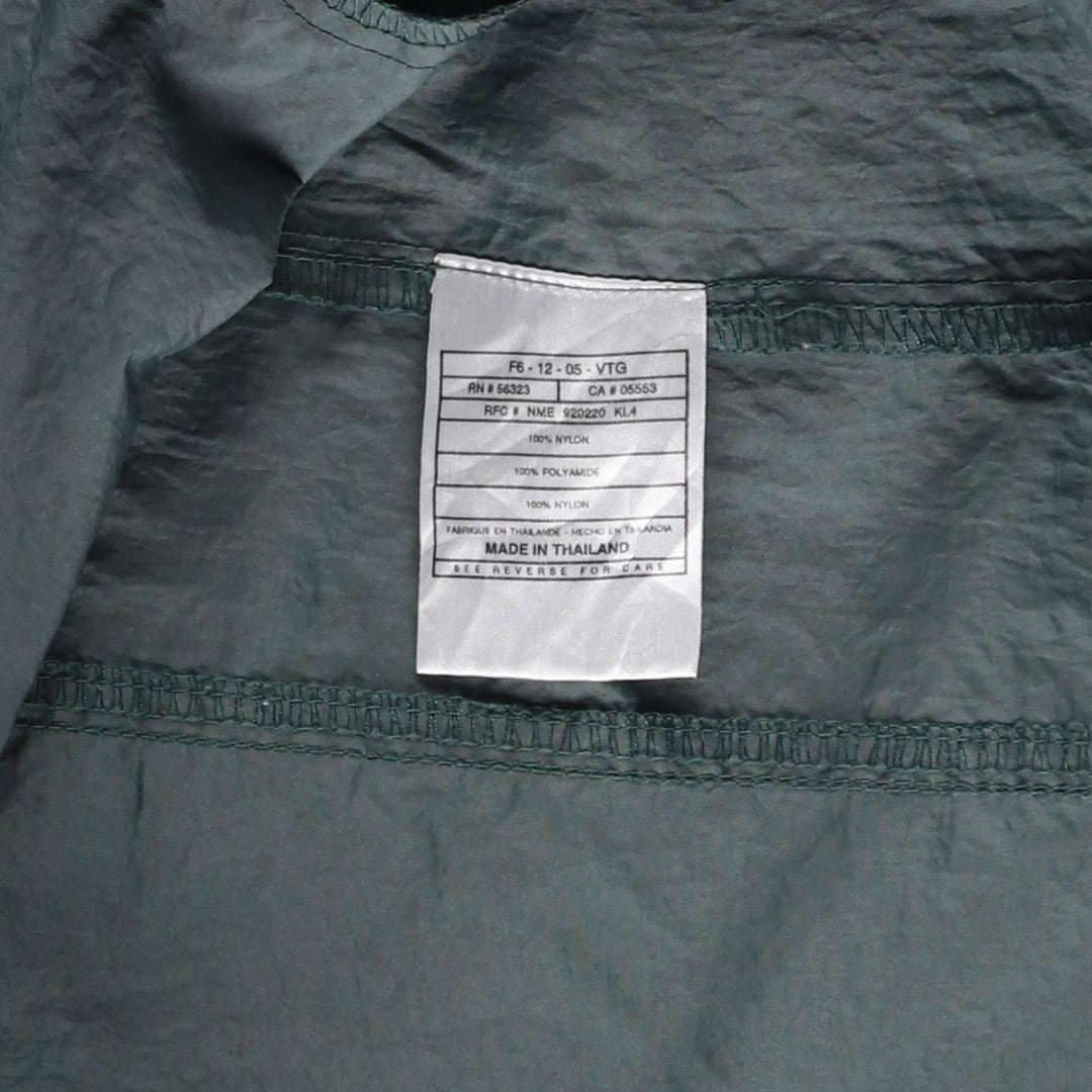 Vintage 90'S Nike Air Half-Zip Nylon Pullover, Men's Size Medium Nylon Green type dark green Vintage Second Hand