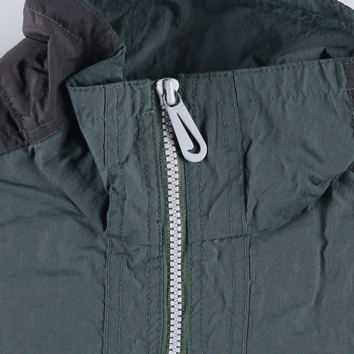 Vintage 90'S Nike Air Half-Zip Nylon Pullover, Men's Size Medium Nylon Green type dark green Vintage Second Hand