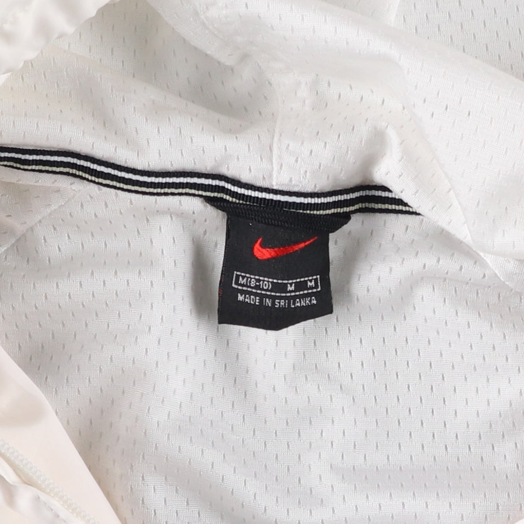 Vintage 90'S Nike half-zip hooded warm-up pullover, men's size M polyester white type Vintage Second Hand