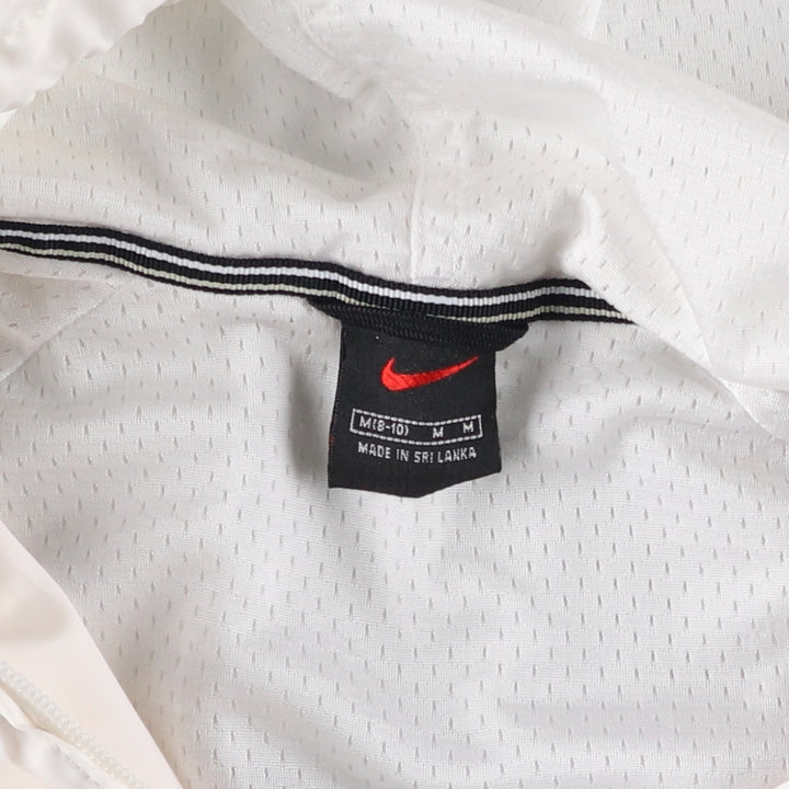Vintage 90'S Nike half-zip hooded warm-up pullover, men's size M polyester white type Vintage Second Hand