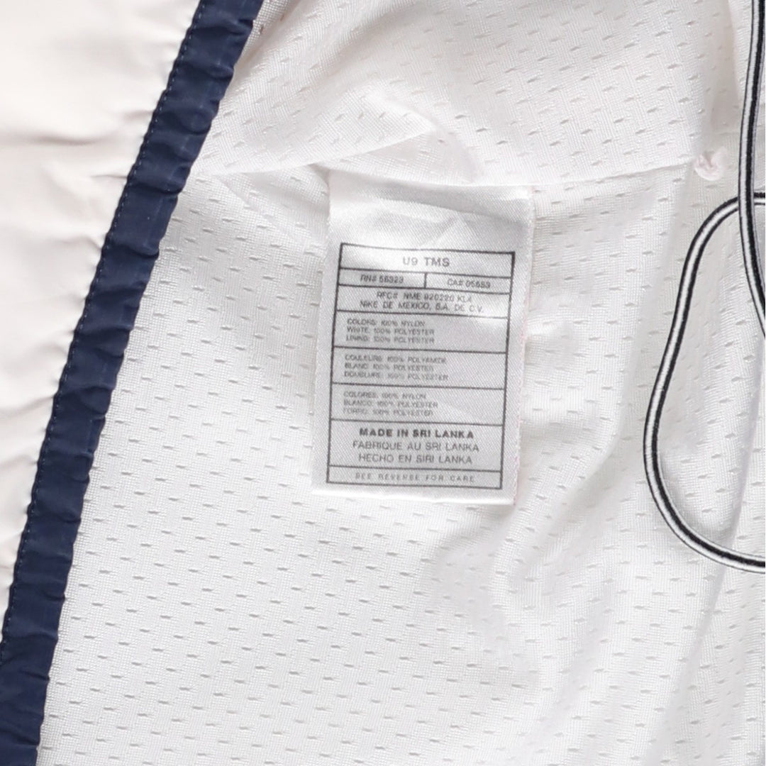 Vintage 90'S Nike half-zip hooded warm-up pullover, men's size M polyester white type Vintage Second Hand