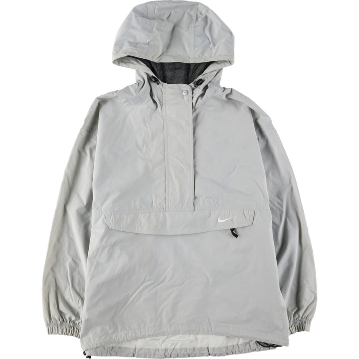 90'S Nike Anorak Parka, Men's Medium, Vintage Nylon gray type Vintage Second Hand