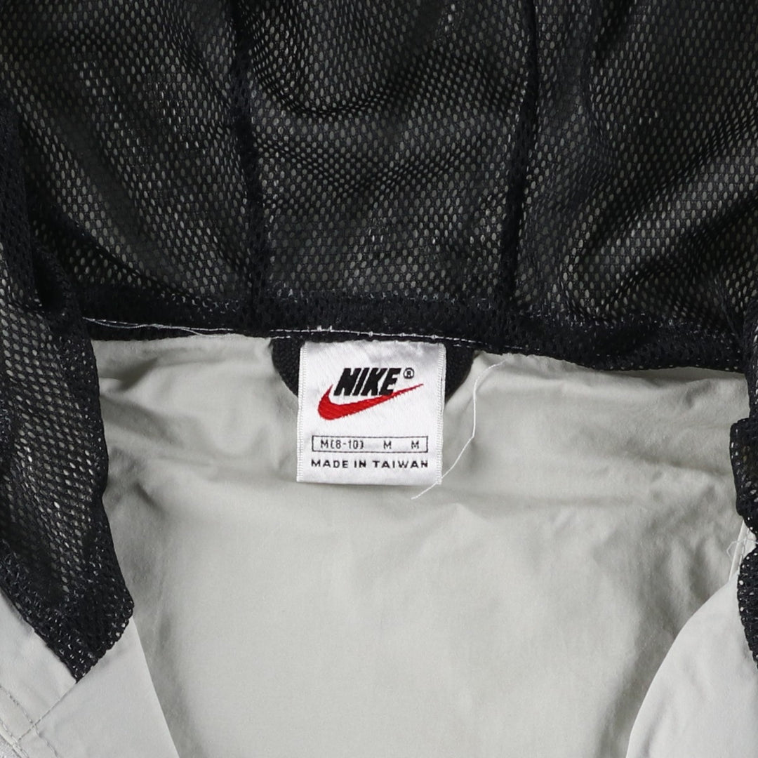 90'S Nike Anorak Parka, Men's Medium, Vintage Nylon gray type Vintage Second Hand
