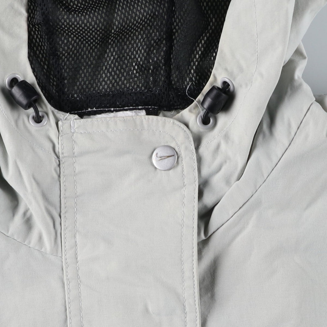 90'S Nike Anorak Parka, Men's Medium, Vintage Nylon gray type Vintage Second Hand