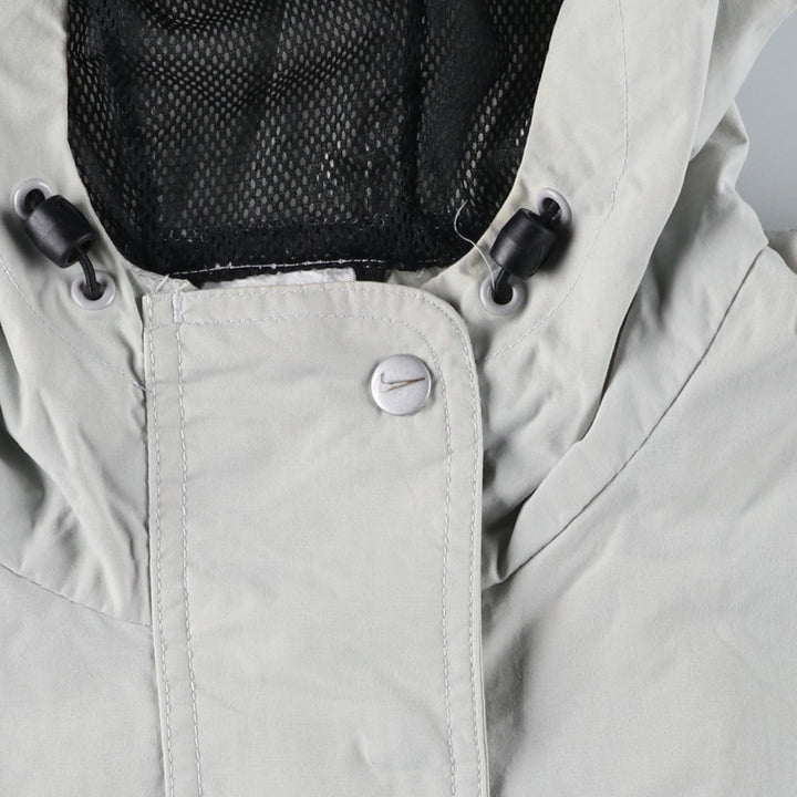 90'S Nike Anorak Parka, Men's Medium, Vintage Nylon gray type Vintage Second Hand
