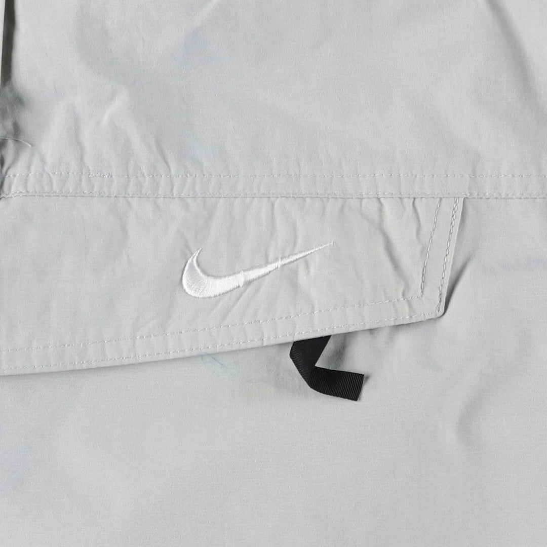 90'S Nike Anorak Parka, Men's Medium, Vintage Nylon gray type Vintage Second Hand