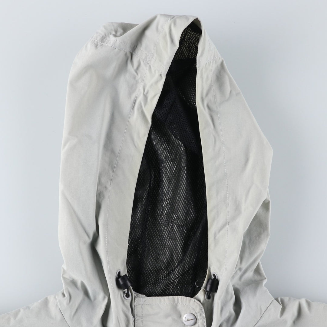 90'S Nike Anorak Parka, Men's Medium, Vintage Nylon gray type Vintage Second Hand