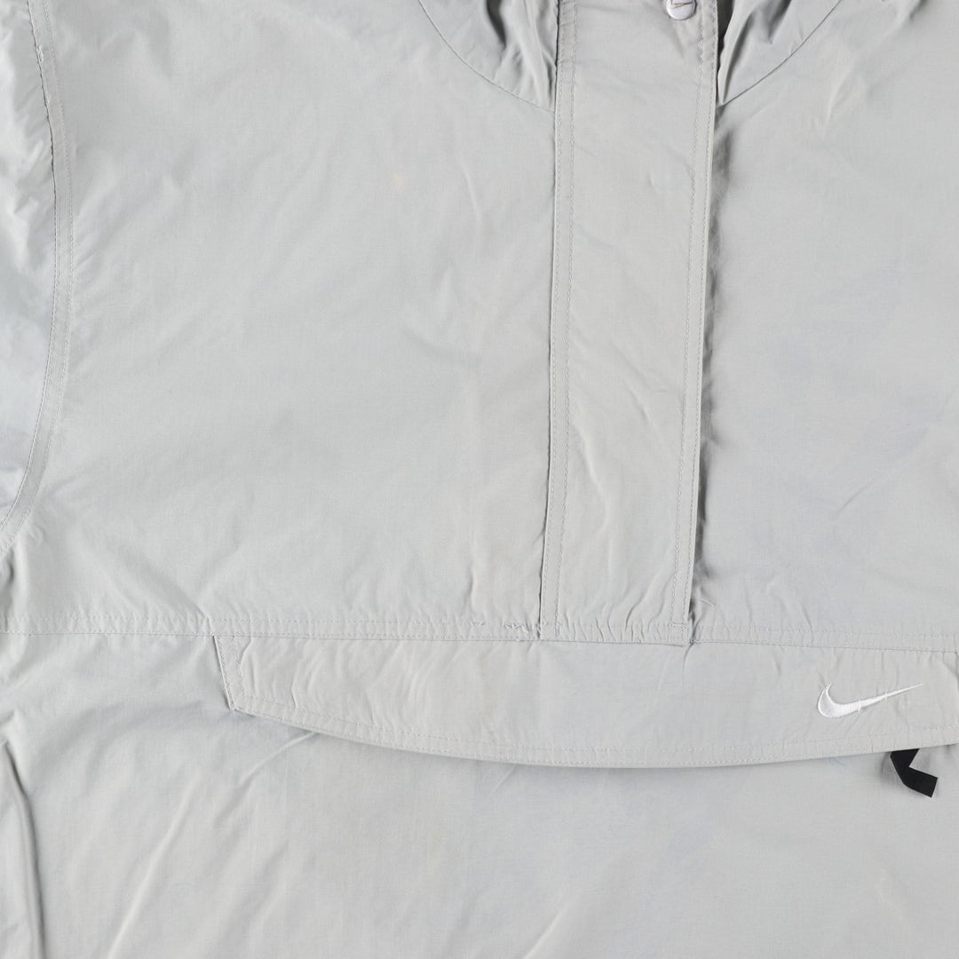 90'S Nike Anorak Parka, Men's Medium, Vintage Nylon gray type Vintage Second Hand