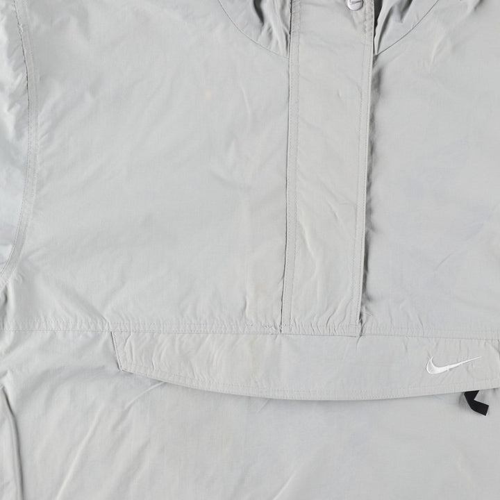 90'S Nike Anorak Parka, Men's Medium, Vintage Nylon gray type Vintage Second Hand