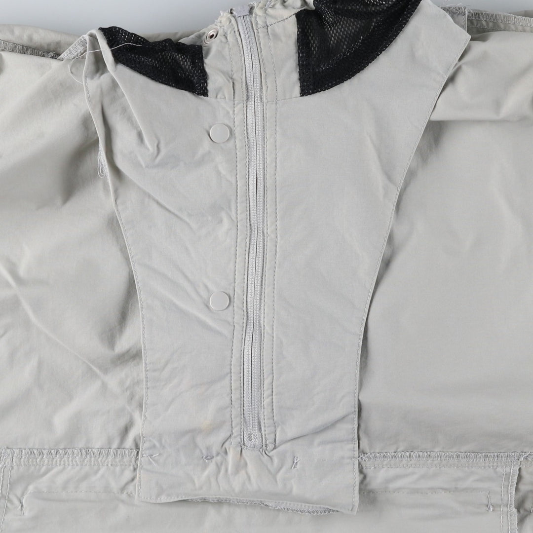 90'S Nike Anorak Parka, Men's Medium, Vintage Nylon gray type Vintage Second Hand