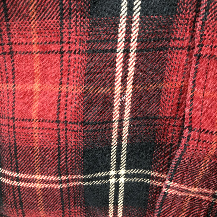 FIELD and STREAM Long Sleeve Heavy Flannel Check Shirt, Men's Size M cotton red type Vintage Second Hand