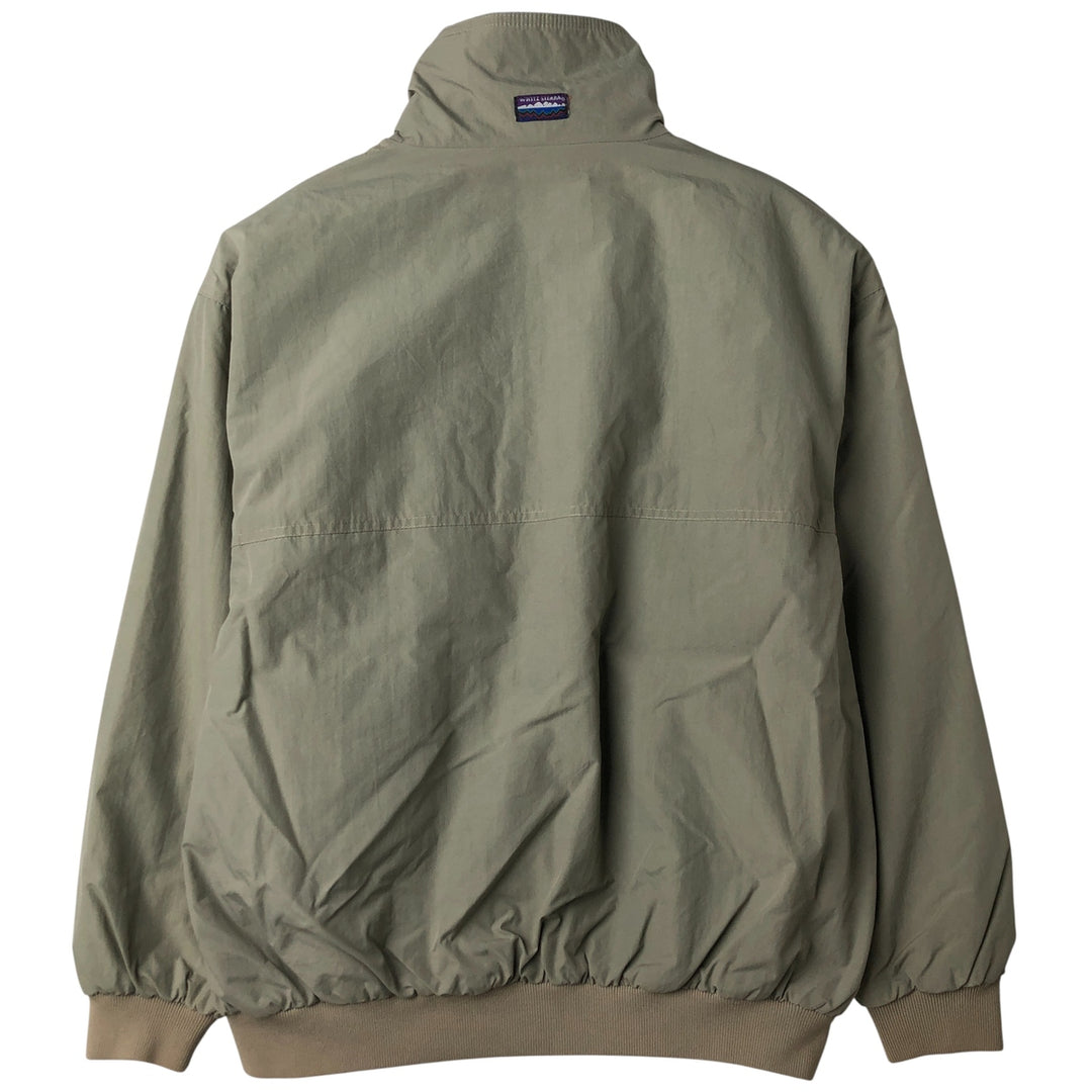 Vintage 90'S White Sierra padded puffer jacket, size L, men's Nylon Khaki type beige Vintage Second Hand
