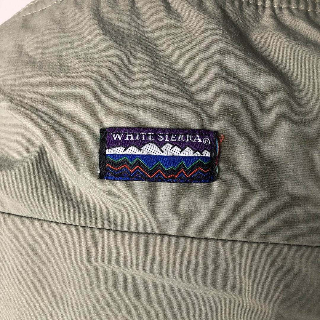 Vintage 90'S White Sierra padded puffer jacket, size L, men's Nylon Khaki type beige Vintage Second Hand