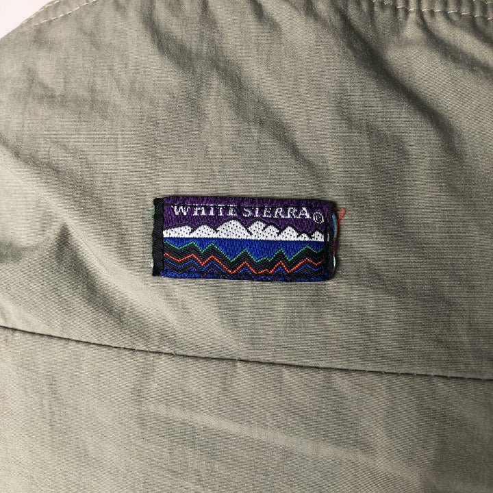 Vintage 90'S White Sierra padded puffer jacket, size L, men's Nylon Khaki type beige Vintage Second Hand