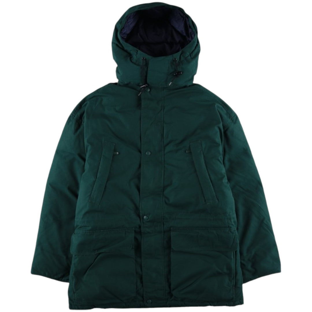 Eddie Bauer Goose Down Parka, Men's Size M polyester green type Vintage Second Hand