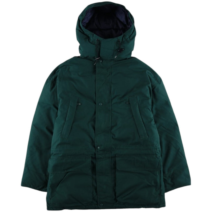 Eddie Bauer Goose Down Parka, Men's Size M polyester green type Vintage Second Hand