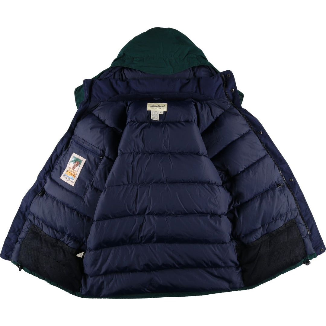 Eddie Bauer Goose Down Parka, Men's Size M polyester green type Vintage Second Hand