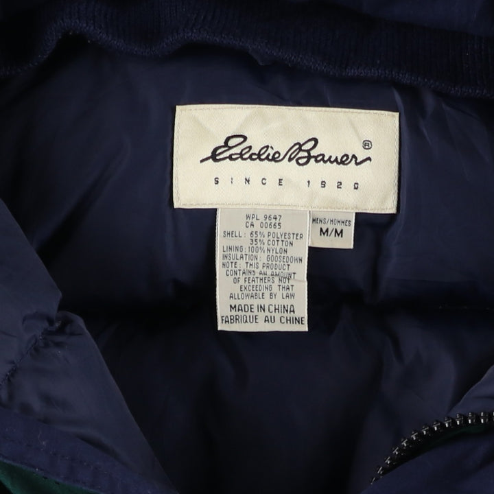 Eddie Bauer Goose Down Parka, Men's Size M polyester green type Vintage Second Hand