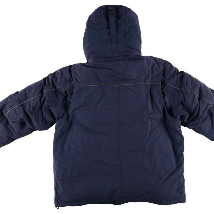 Eddie Bauer WEATHEREDGE Goose Down Parka, Men's Size L Nylon navy blue type Vintage Second Hand